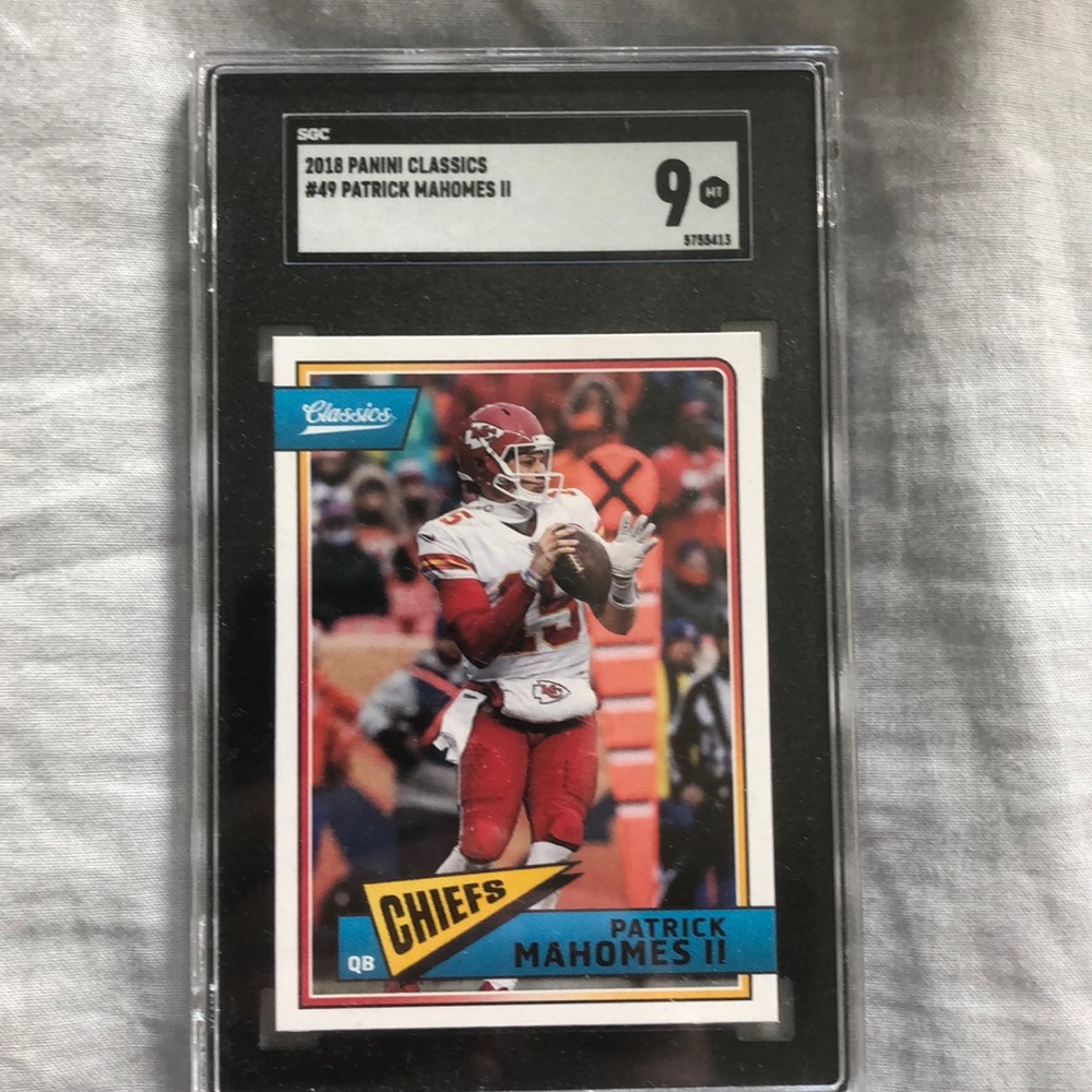 2018 Panini Classics Pat Mahomes Card